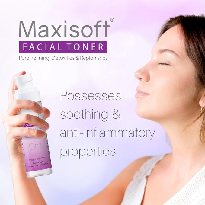 Maxisoft Facial Toner | Alcohol-Free pH Balancer - 100 Ml