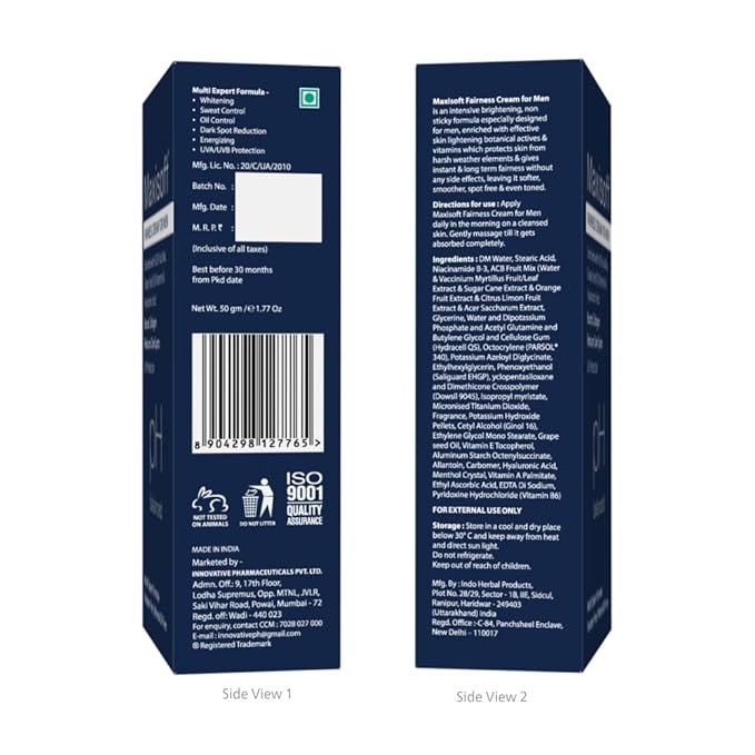 Maxisoft Fairness Cream for Men - 50 Gms