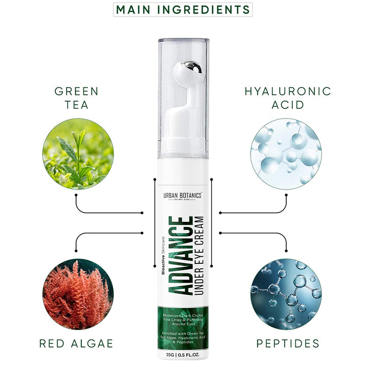 Urban Botanics Under Eye Cream Gel for Dark Circles - 15 gms
