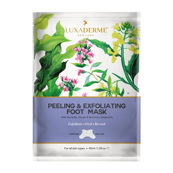 LuxaDerme Korean Peeling & Exfoliating Foot Mask for Baby Soft Feet - 40 ml