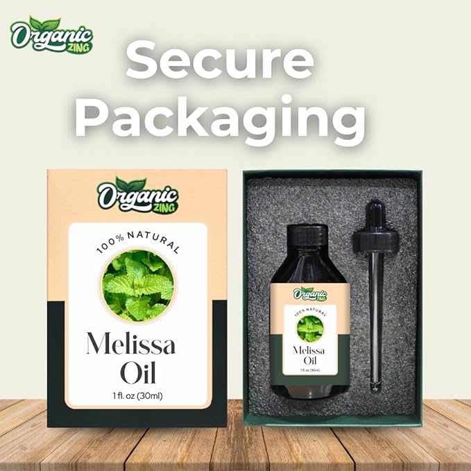 Organic Zing Melissa (Melissa Officinalis) Oil | Essential Oil - 30 Ml