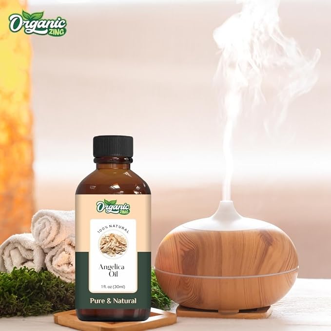 Organic Zing Angelica (Angelica Archangelica) Oil | Essential Oil for Skincare, Massage, Aroma & Diffusers - 30 Ml