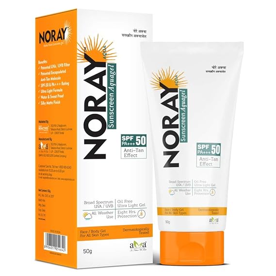 Vegetal Noray Aquagel Broad Spectrum Sunscreen SPF-50 PA+++ - 50 gms