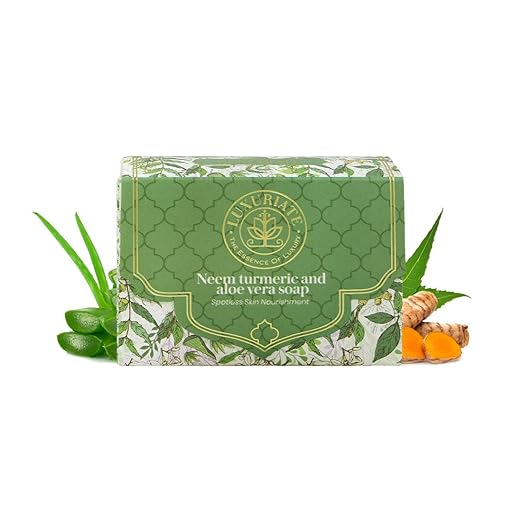 Luxuriate Neem Soap Turmeric Soap Aloe Vera Soap - 125 gms