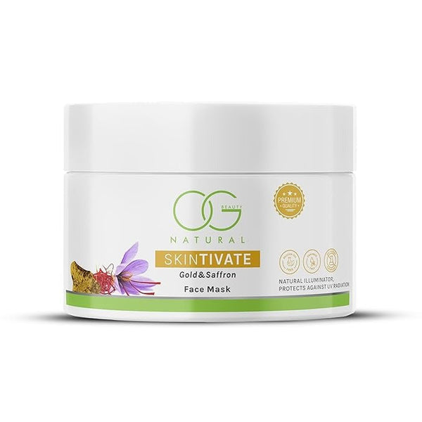 OG BEAUTY Natural Skintivate Gold & Saffron Face Mask - 125 gms