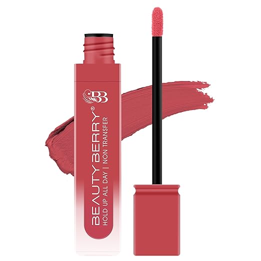 Beauty Berry Hold Up All Day Liquid Lipstick 04 Coral Camp - 7.5 gms
