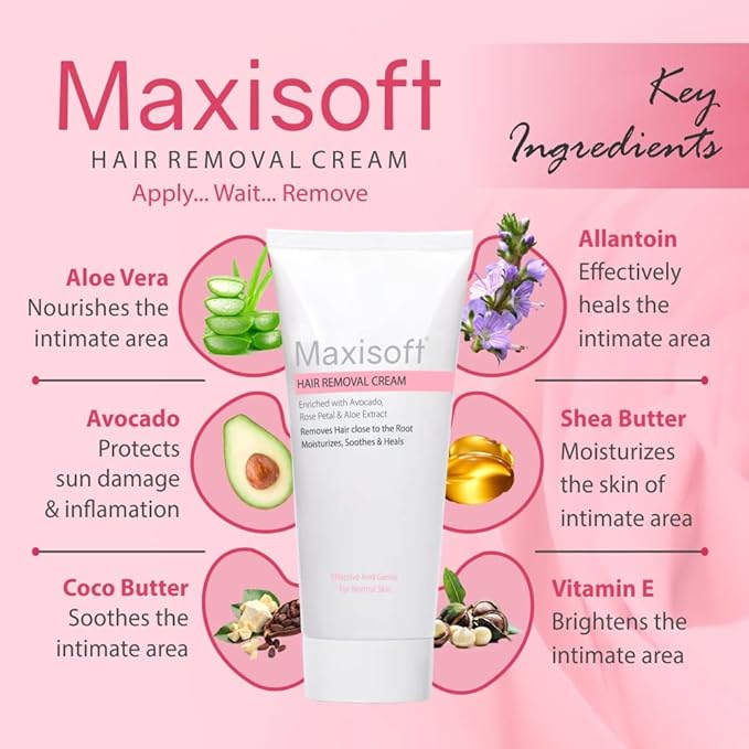 Maxisoft Hair Removal Cream | pH Balanced - 60 Gms