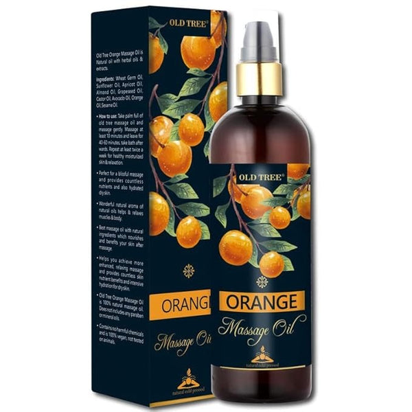 Old Tree Orange Massage Oil for Body Pain Relief - 250 ml