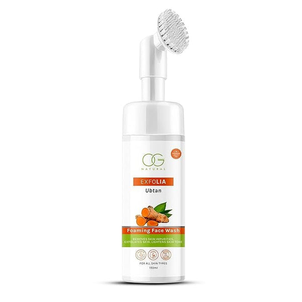 OG Beauty Natural Exfolia Ubtan Foaming Face Wash - 150 ml
