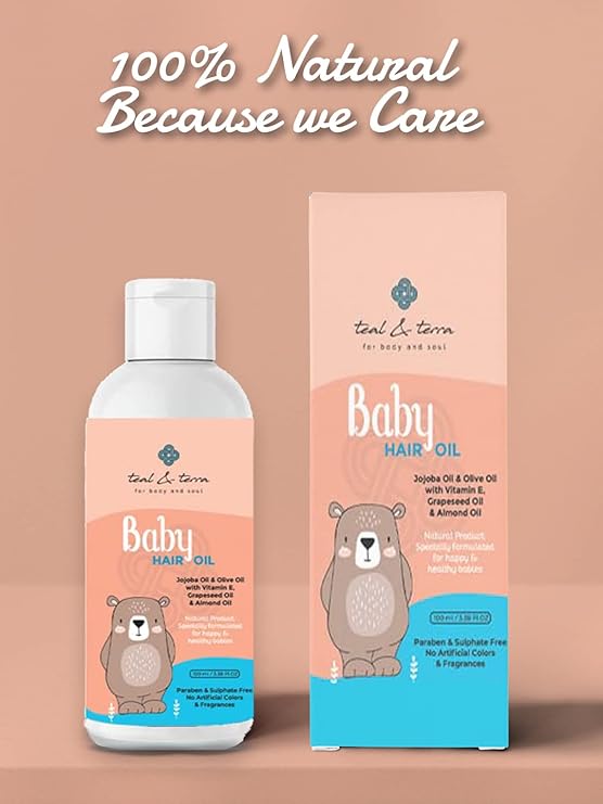 Teal & Terra Natural Organic Baby Hair Growth Oil - 100 Ml