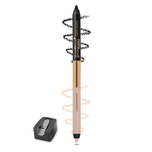 Shryoan Shimmery Dual Kajal Black & Beige - 1.35 gms