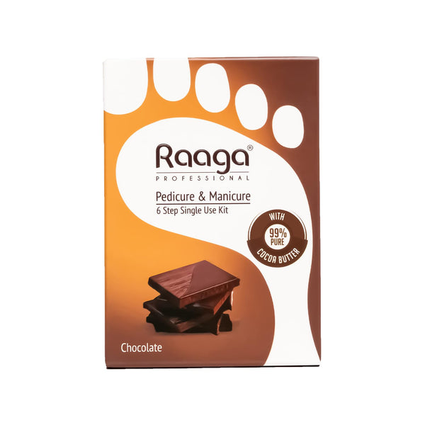 Raaga Professional Manicure Pedicure For Hands and Feet Chocolate Kit - 6 sachets