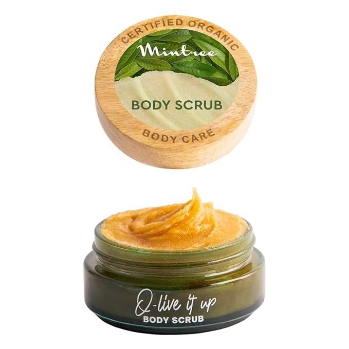 Mintree Organic Olive Sugar Body Scrub with Ceramides & Collagen - 150 ml