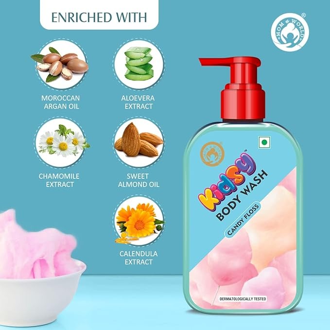 Mom & World Kidsy Candy Floss Body Wash No Tears - 240 ml