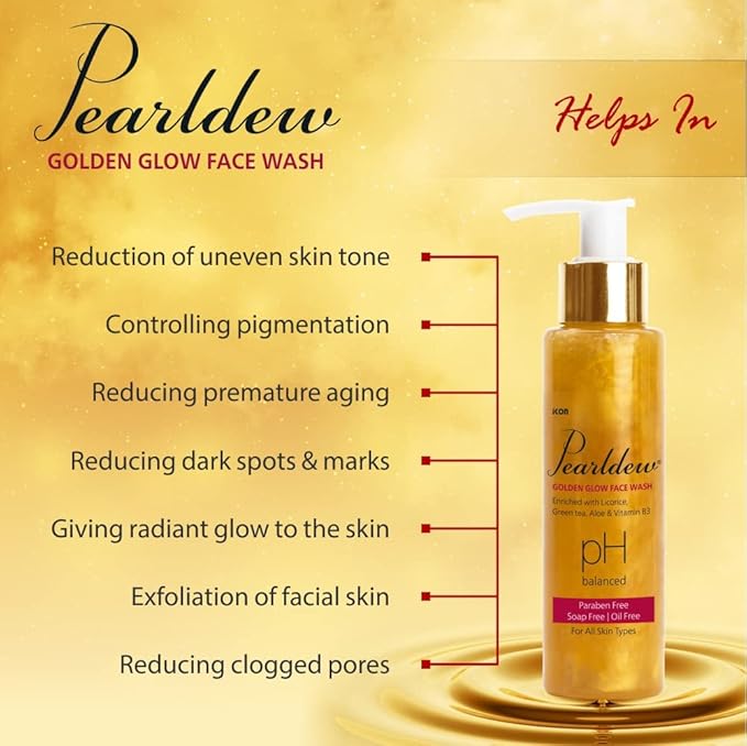 Pearldew Golden Glow Face Wash - 100 Ml