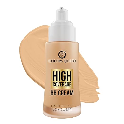 Colors Queen High Coverage BB Cream Foundation Rose Blush - 50 gms