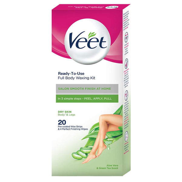 Veet Full Body Waxing Dry Skin - 20 strips