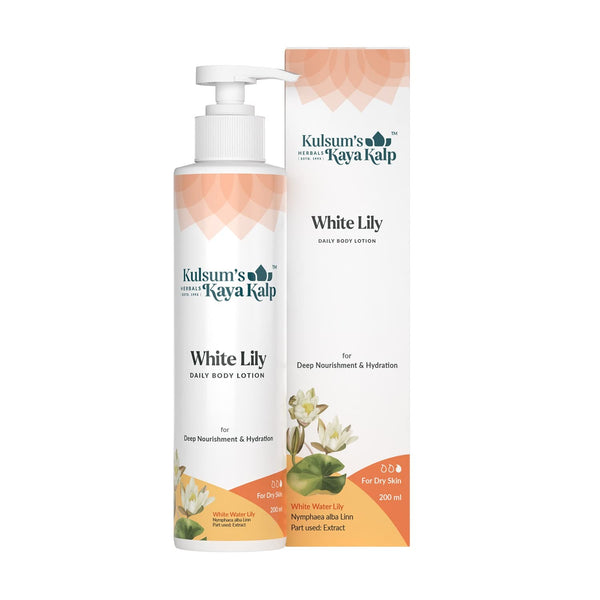 Kulsum's Kaya Kalp Herbals White Lily Daily Body Lotion - 200 ml