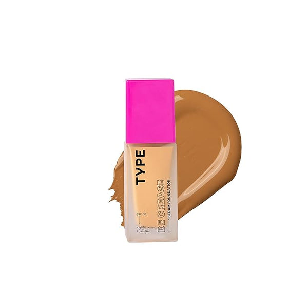 Type Beauty De Crease Serum Foundation Colour 322 Cider - 153 gms