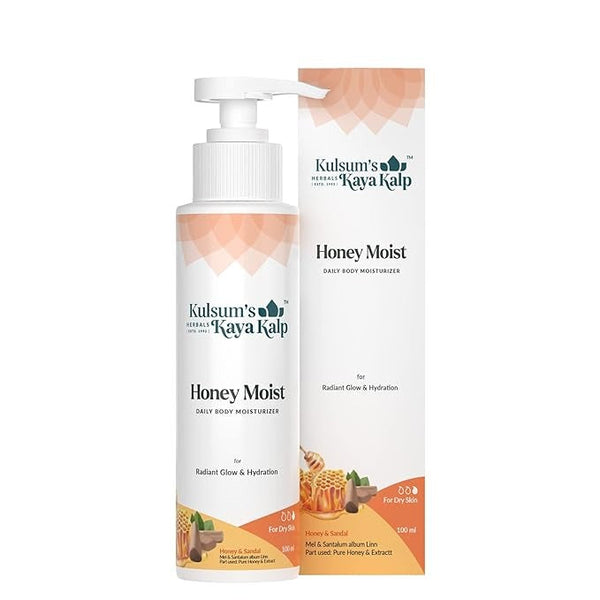 Kulsum's Kaya Kalp Herbals Honey Moist Face & Body Moisturizer - 100 ml