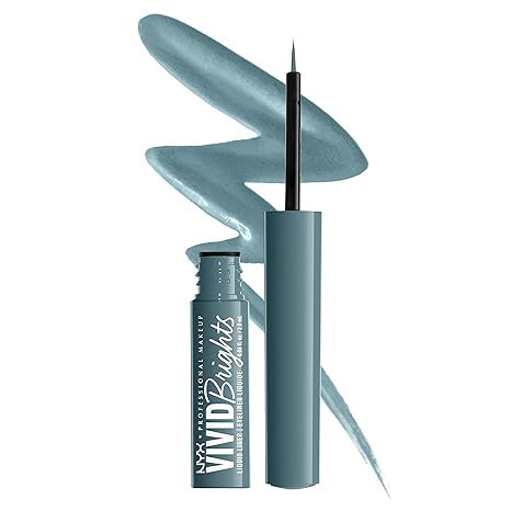 NYX Professional Makeup Vivid Bright Liquid Eyeliner - Cyan Simp - 2 ml