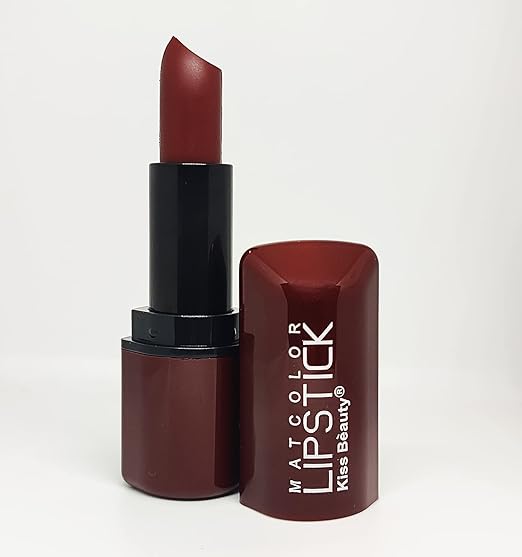 Kiss Beauty Mike Hot and Soft Matte Lipstick Intense Color Brown - 4 gms