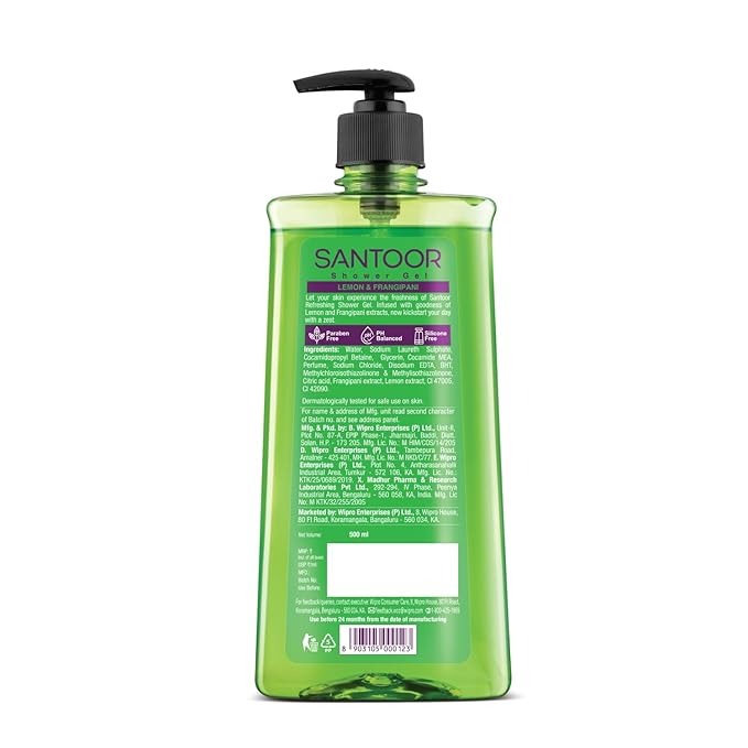 Santoor Refreshing Shower Gel - 500 ml