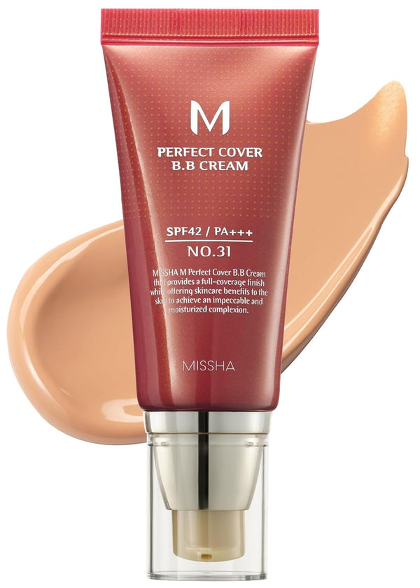 Missha M Perfect Cover BB Cream SPF42 PA+++(No 31 - Golden Beige) - 50 ml