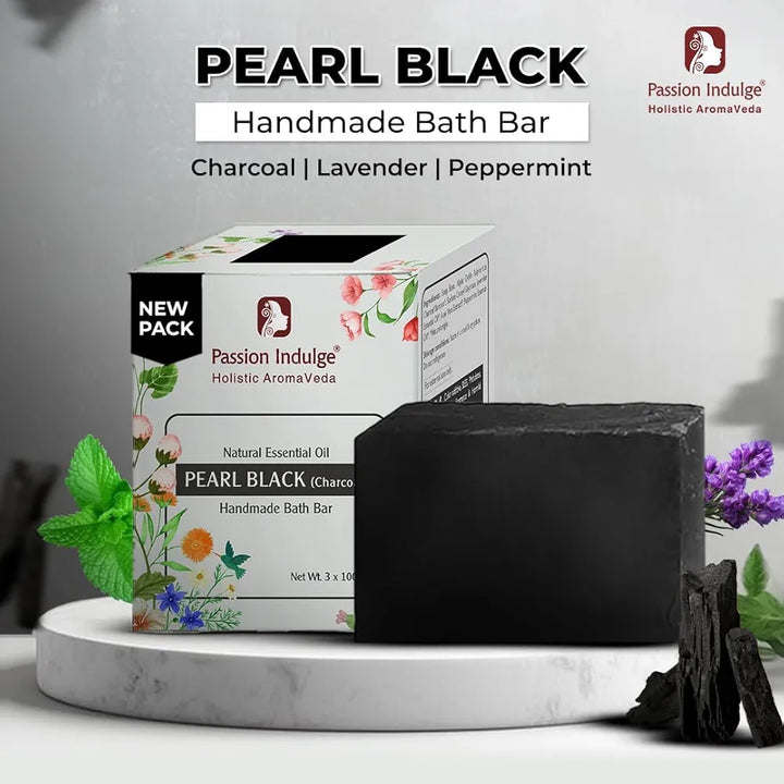 Passion Indulge Handmade Soap Natural Charcoal Bath Bar - 