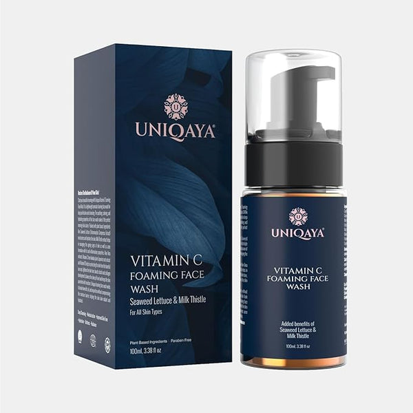 Uniqaya Vitamin C Foaming Face Wash For Brightening & Glowing Skin - 100 ml