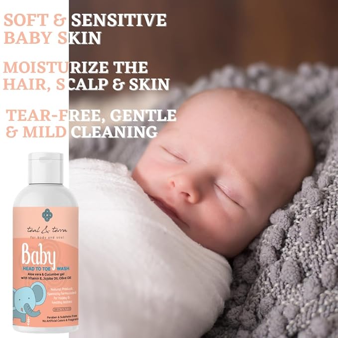 Teal & Terra Gentle Baby Head-to-toe Wash - 200 Ml