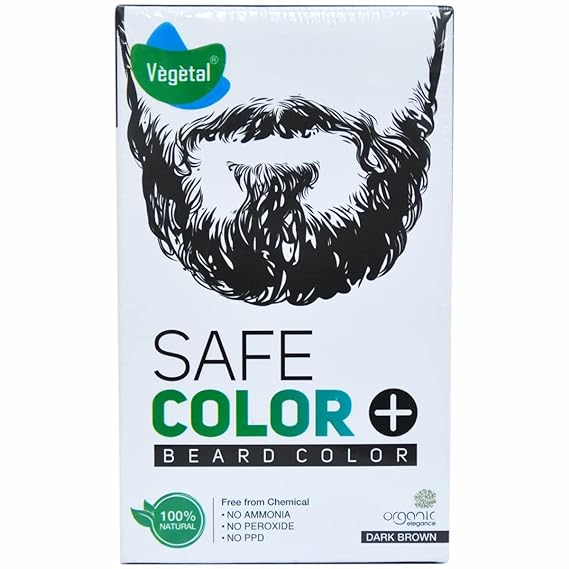 Vegetal Safe Beard Color Dark Brown - 25 gms