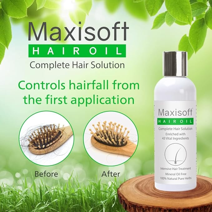 Maxisoft Hair Oil | Reduces Hair Fall, Dandruff & Promotes Hair Growth - 100 Ml