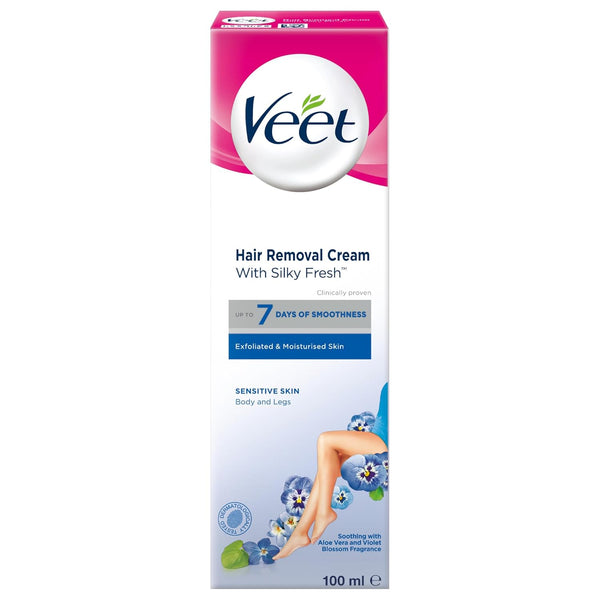Veet Hair Removal Cream Sensitive Skin with Aloe Vera & Vitamin E - 100 ml