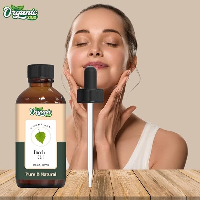 Organic Zing Birch (Betula) Oil | Essential Oil for Skincare, Hair Care, Aroma & Diffusers- 30 Ml