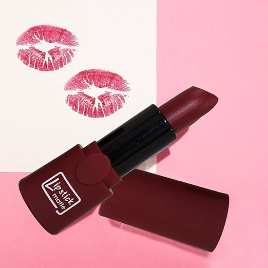 Kiss Beauty LTS Matte Color Lipstick Color All Red - 20 gms