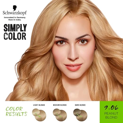 Schwarzkopf Simply Color Permanent Hair Colour 9.06 Peanut Blonde - 14 ...