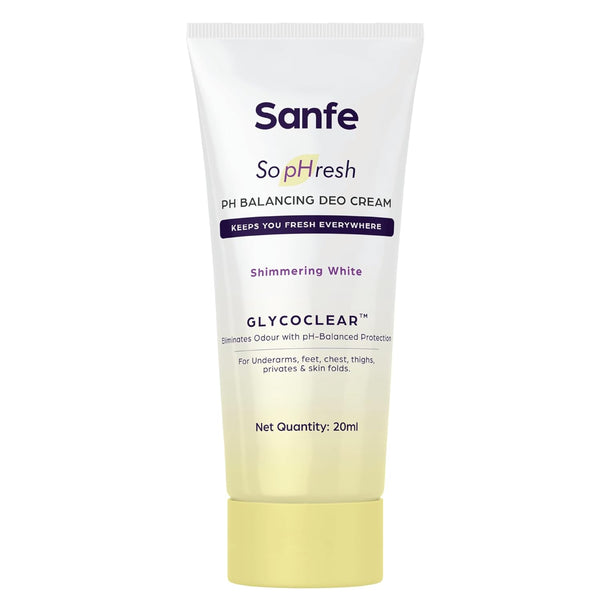 Sanfe So pHresh PH Balancing Deo Cream Shimmering White- 20 ml