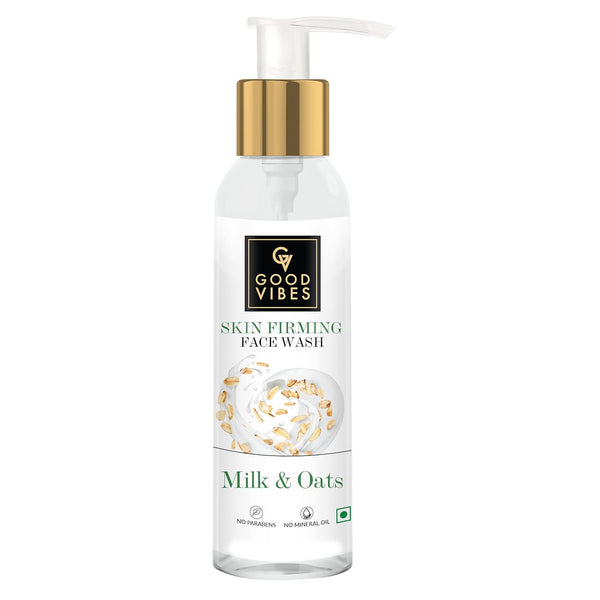 Good Vibes Milk & Oats Skin Firming Face Wash - 120 ml