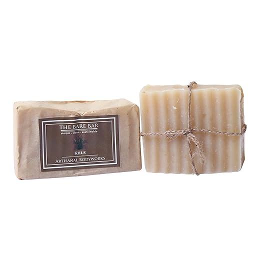 The Bare Bar Khus Soap Bar - 100 gms
