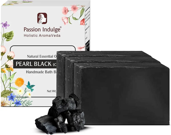 Passion Indulge Handmade Soap Natural Charcoal Bath Bar - 