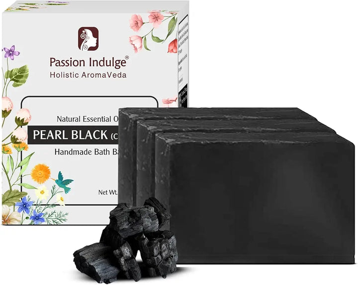 Passion Indulge Handmade Soap Natural Charcoal Bath Bar - 