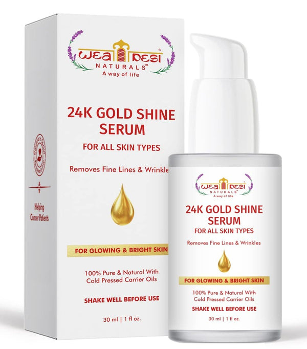 Weadesi Naturals 24K Gold Shine Serum - 30 ml