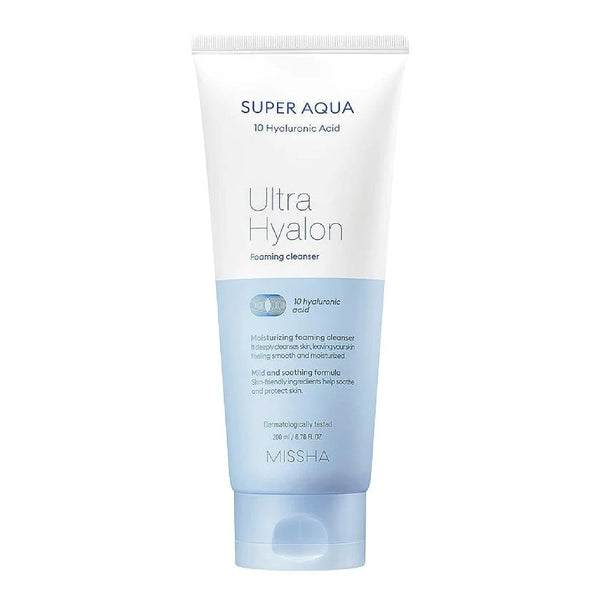 Missha Super Aqua Ultra Hyalron Foaming Cleanser - 200 ml