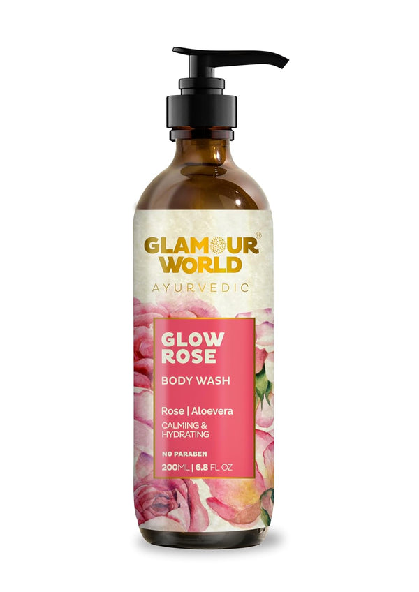 Glamour World Ayurvedic Glow Rose Body Wash - 200 gms