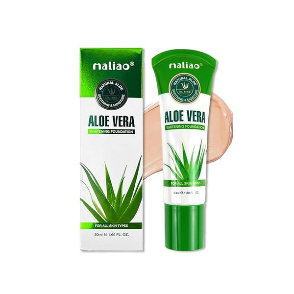 Maliao Aloe Vera Whitening Foundation (Natural Nude) - 50 ml