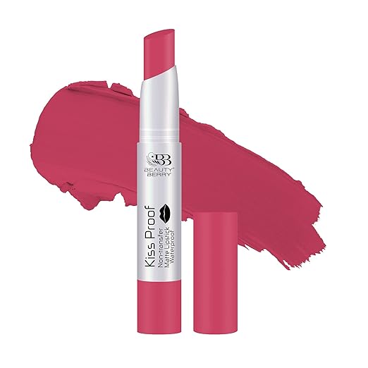 Beauty Berry Kiss Proof Matte Lipstick Pinky - 2.1 gms
