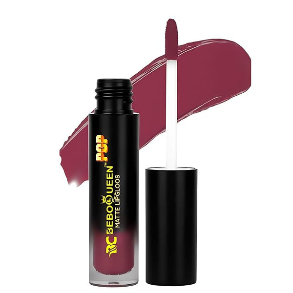 Bebo Queen Womens Matte Lip Gloss Lipstick Brown - 50 gms
