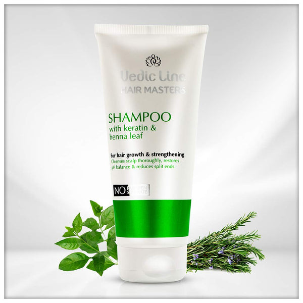 Vedic line Shampoo with Keratin and Henna Leaf - 200 ml