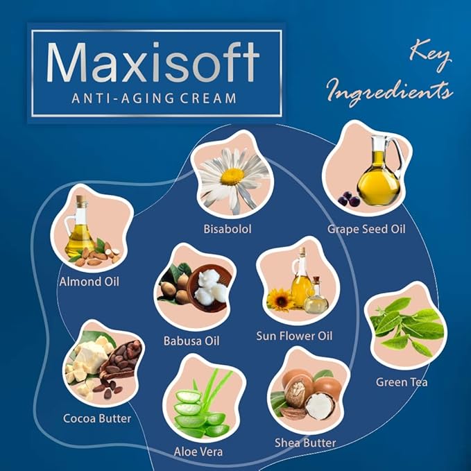 Maxisoft Anti Aging Cream for Men & Women| Face Cream for Normal, Dry & Oily Skin - 50 Gms